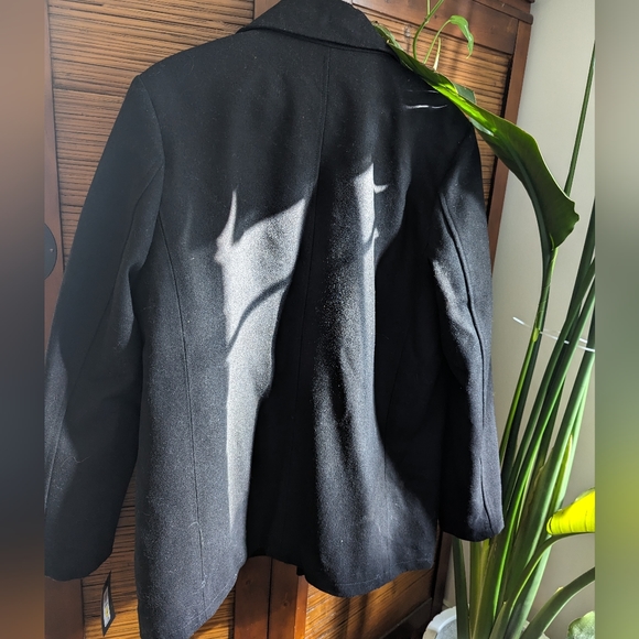 NWT Kenneth Cole Double-Breasted Bib Peacock - Black, size Medium - Picture 7 of 12